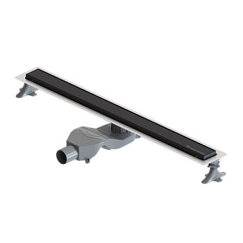 Фото Душевой лоток Boheme Premium Linear 982-60-B, 60 см, с сифоном, черный матовый