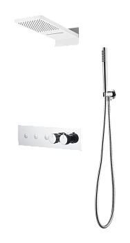 Фото Душевая система Boheme Fusion 131-CR с термостатом хром глянец