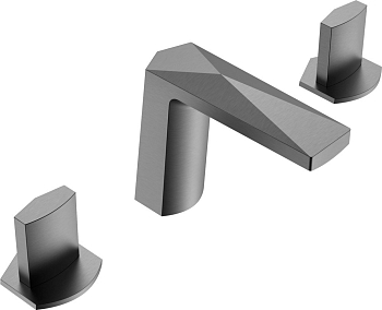 Фото Смеситель для раковины Boheme Venturo 150-GM-ICE оружейная сталь браш