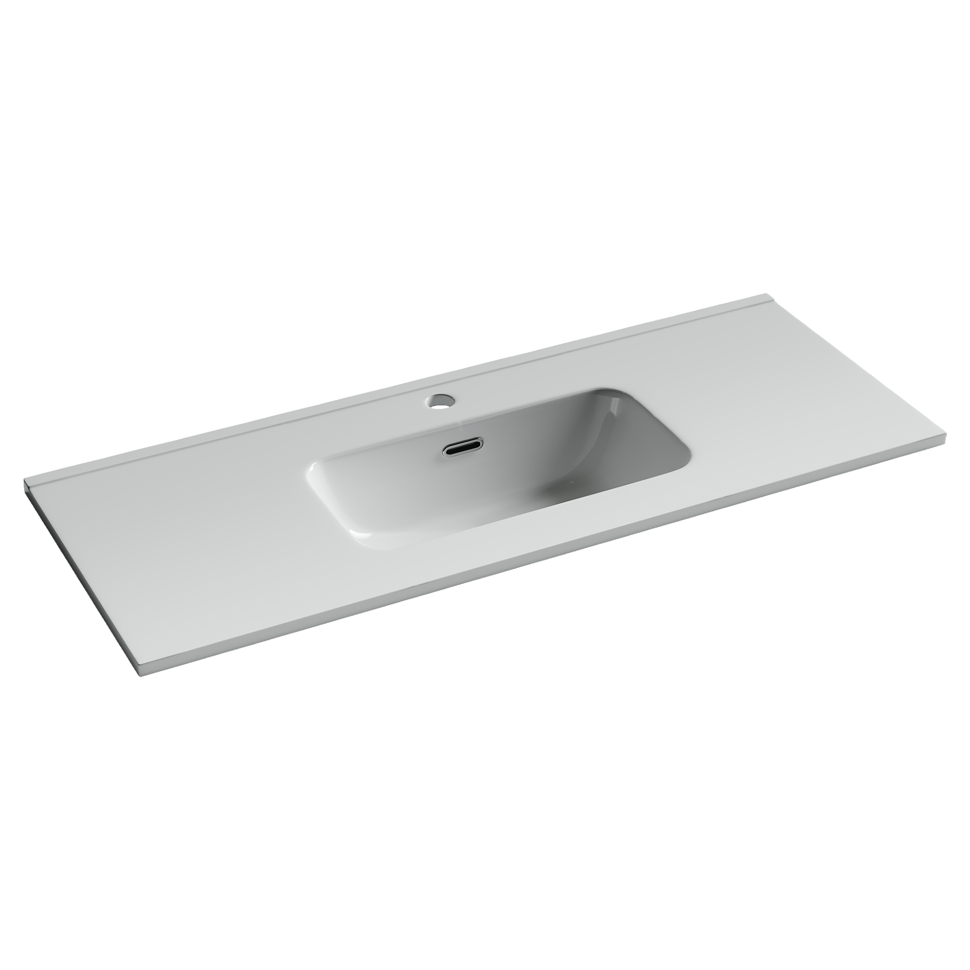 Фото Раковина Ceramicanova Compact CN7027 мебельная 101 × 39,5 × 17 см, белый глянцевый