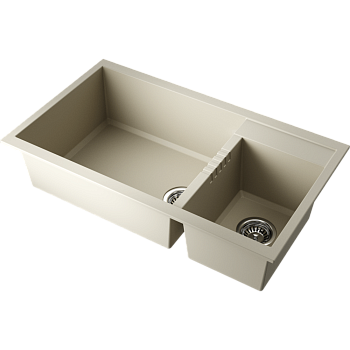 Фото Кухонная мойка Omoikiri Tedori 86-2-LB-BE 4993933 ваниль