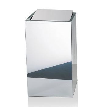 Фото Корзина для белья Decor Walther 0610970 напольная 32x32xh58 см, сталь полированная