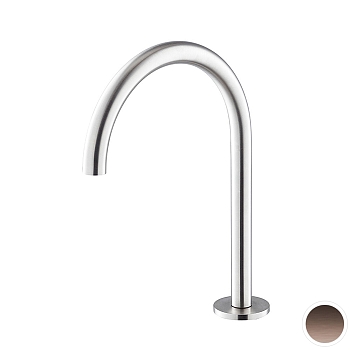 Фото Излив Newform X-Steel 316 69639X.59.067 для раковины, медь браш PVD