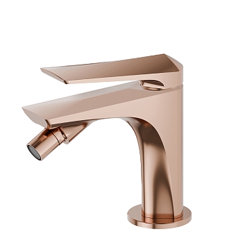 Фото Смеситель Newform Delta Zero 72227.58.061 для биде, медь глянец PVD