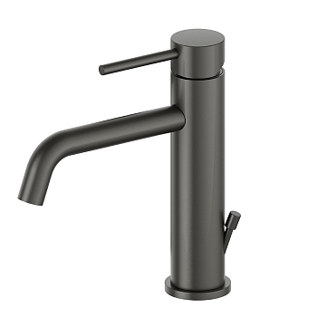 Фото Смеситель Newform XT 4201.M0.077 для раковины с донным клапаном, графит матовый