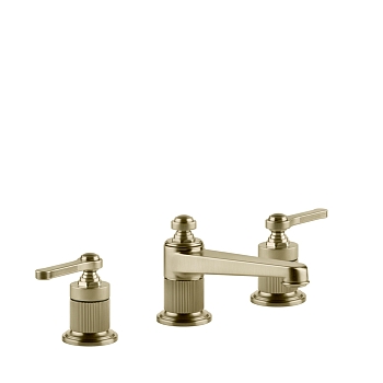 Фото Смеситель для раковины Gessi Venti20 65011#727 с донным клапаном, латунь браш pvd