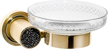 Фото Мыльница Boheme Royal Cristal 10923-G-B подвесная золото