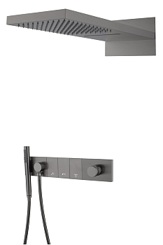 Фото Душевая система Boheme Zodiac 132-GM gun metal, графит матовый