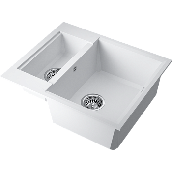 Фото Кухонная мойка Omoikiri Sakaime 60-2-WH 4993911 белый