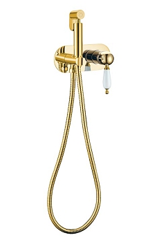 Фото Гигиенический душ Boheme Imperiale 425 со смесителем золото глянец