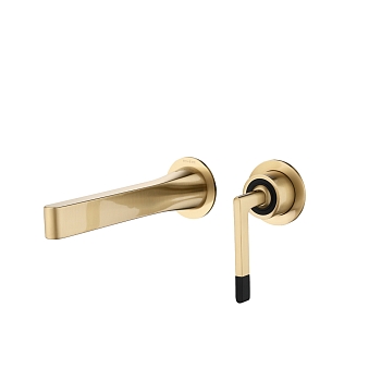 Фото Смеситель для раковины Boheme Duo 165-MG matt gold, золото матовое