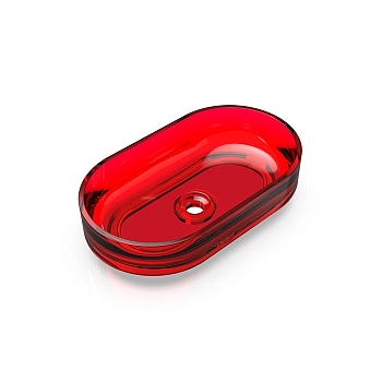 Фото Раковина Knief Solid Surface 70203040 накладная 55 см, цвет Rubin # 040