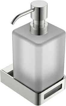Фото Дозатор жидкого мыла Boheme Q 10957-NB подвесной Nikel Brush