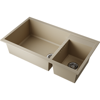 Фото Кухонная мойка Omoikiri Tedori 86-2-LB-CH 4993937 шампань