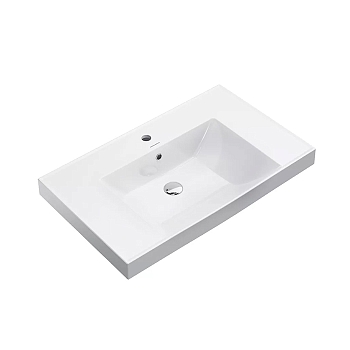 Фото Раковина Kerama Marazzi Cubo CU.wb.80 подвесная 80.5 см, цвет белый глянцевая