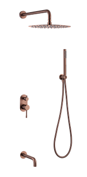 Фото Душевая система Boheme Uno 464-2-CB медь браш
