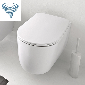 Фото Унитаз подвесной Kerasan Nolita 531530 безободковый белый матовый