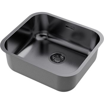 Фото Кухонная мойка Omoikiri Omi 49-U/I-GM 4993073 вороненая сталь