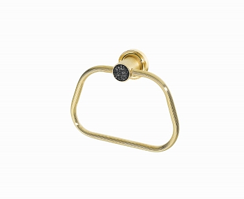 Фото Полотенцедержатель Boheme Royal Cristal 10925-G-B золото 22 см