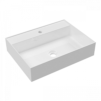 Фото Раковина Alice Hide 31230101S подвесная 60 см, цвет белый глянцевый