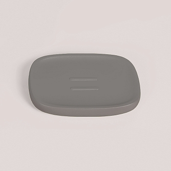 Фото Мыльница Colombo Mood B30400C61 настольная Silver, серый матовый