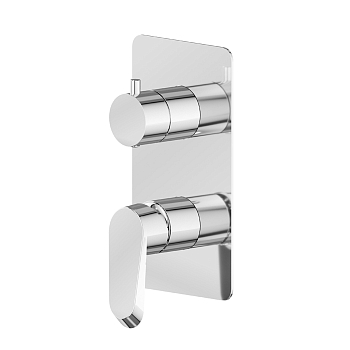 Фото Смеситель Newform Nio 68974E.21.018 для душа с переключателем на 2 потока, хром глянец