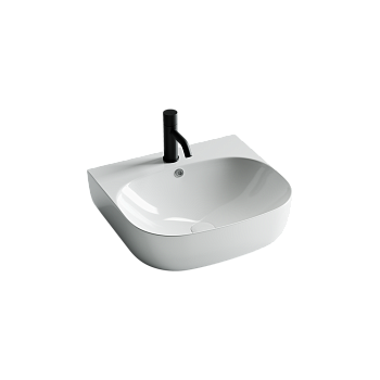 Фото Раковина Ceramicanova Element CN5011 накладная 50 × 44,5 × 14,5 см, белый глянцевый