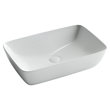 Фото Раковина Ceramicanova Forma CN2003 накладная 59 × 40 × 14,5 см, белый глянцевый