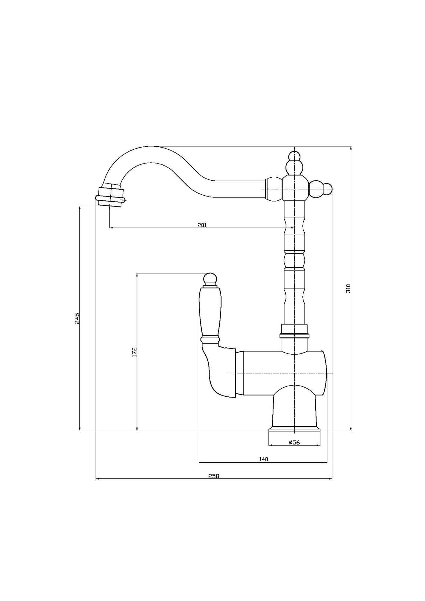 Фото Смеситель для кухни Veragio Venezia 30641 бронза