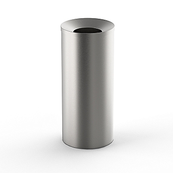 Фото Мусорный бак Decor Walther Basic 0615576 напольный 32 л, сталь матовая