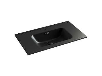 Фото Раковина Ceramicanova Element CN7005MB мебельная 81 × 46,5 × 18 см, черный матовый