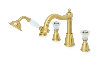 Фото Смеситель на борт ванны Boheme Сamelia 391-Camelia бронза