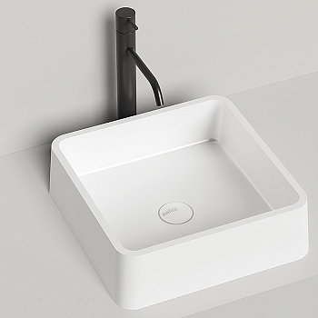 Фото Раковина Salini Gloria 1102202M накладная 41.5 см, цвет белый матовый