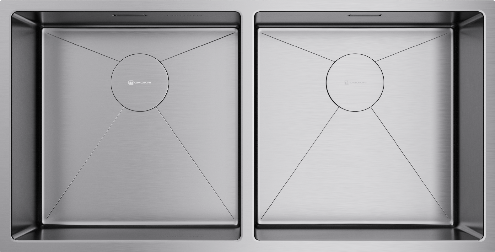 Фото Кухонная мойка Omoikiri Taki 86-2-U/IF-IN 4993791 нержавеющая сталь