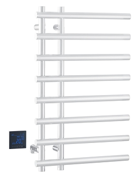 Фото Полотенцесушитель Boheme Uno 722-MW электрический, белый матовый h80x50 см