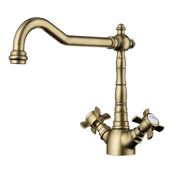 Фото Смеситель для кухни Omoikiri Tokigawa-AB-022 4994257 античная латунь