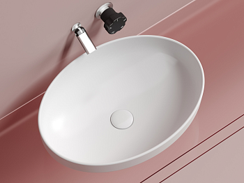 Фото Раковина Ceramicanova Element CN6056MW накладная 50,2 × 36,3 × 14,5 см, белый матовый