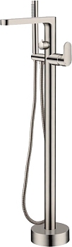Фото Смеситель для ванны Boheme Spectre 459-NB напольный никель браш