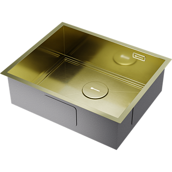 Фото Кухонная мойка Omoikiri Kasen 54-16-INT-LG 4997060 светлое золото