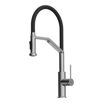 Фото Смеситель для кухни Omoikiri Makkari 2 Plus-SB-BN-BL 4994494 нержавеющая сталь