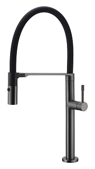 Фото Смеситель для кухни Boheme Uno 114-GM графит