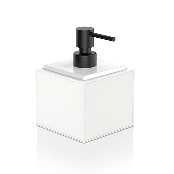 Фото Дозатор Decor Walther Brownie 0937250 настольный, белый/черный матовый