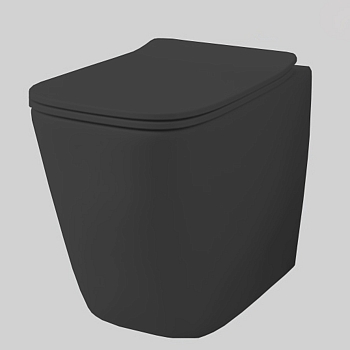 Фото Унитаз напольный Artceram A16 ASV007 17 00 черный матовый/хром