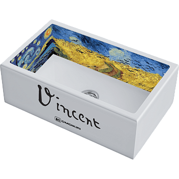 Фото Кухонная мойка Omoikiri Mikura 76-Vangogh- 4993024 белый
