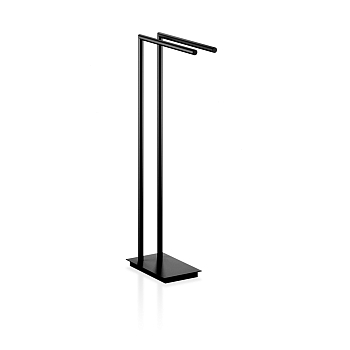Фото Стойка Decor Walther Straight 0504860 с полотенцедержателями 38xh80 см, черный матовый