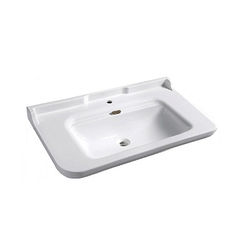 Фото Раковина Kerasan Waldorf 100 см, цвет белый/бронза