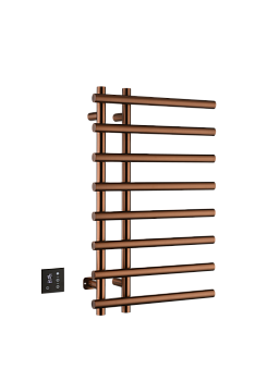 Фото Полотенцесушитель Boheme Uno 722-BRB электрический, brushed бронза h80x50 см