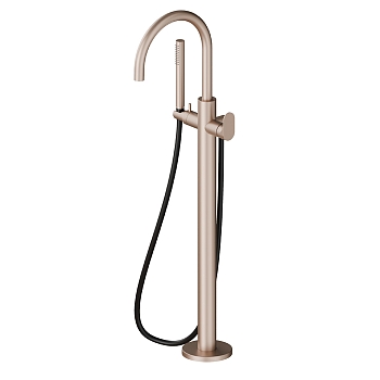 Фото Смеситель Newform Linfa II 69484E.M0.072 для ванны напольный, розовое золото матовое