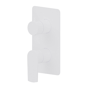 Фото Смеситель Newform Haka 72073E.01.014 для душа с переключателем на 2 потока, белый матовый