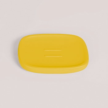 Фото Мыльница Colombo Mood B30400C09 настольная Lemon Yellow, желтый матовый